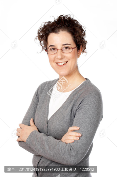 微笑的女商人