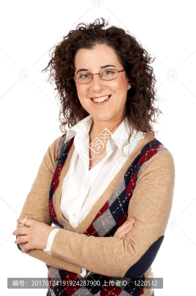 微笑的女商人