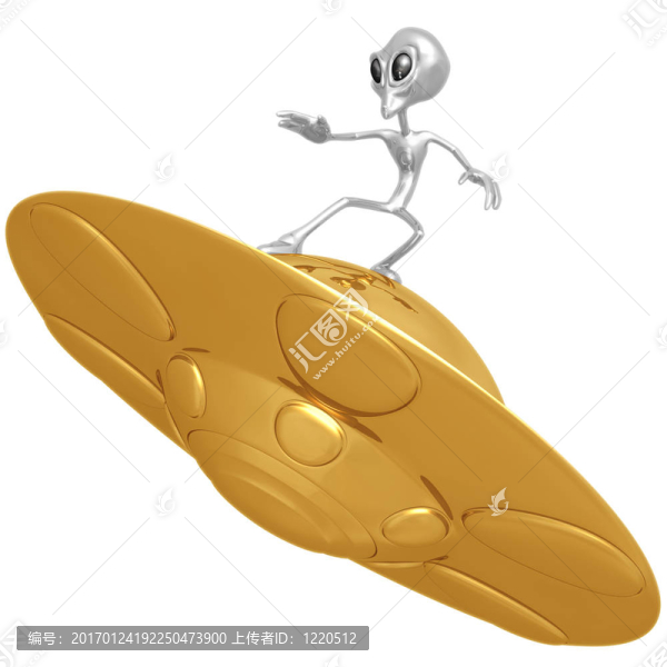 UFO外星人沖浪