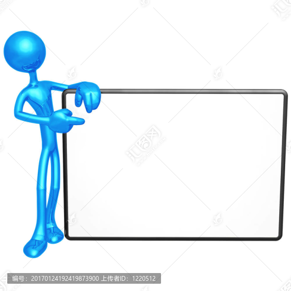 拿著空白的跡象