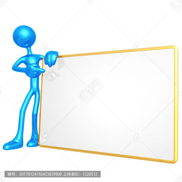 拿著空白的跡象