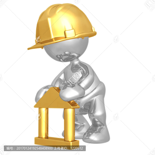 嬰兒建筑工人積木玩具家居