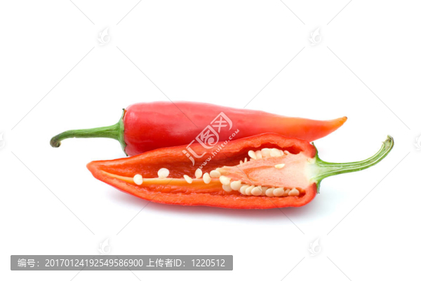 全和半紅辣椒