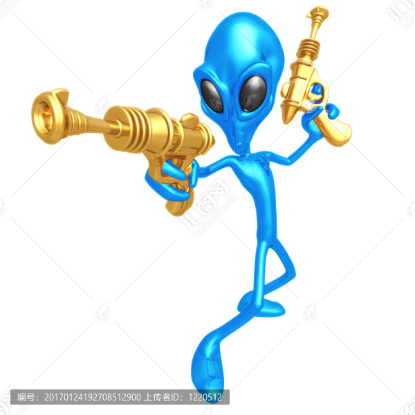 外星入侵者與復古的射線槍