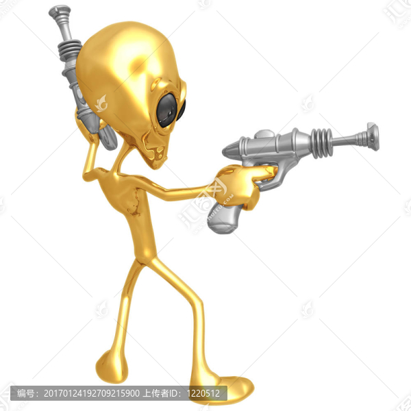 外星入侵者與復古的射線槍