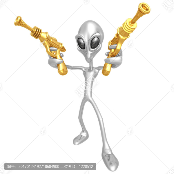 外星入侵者與復古的射線槍