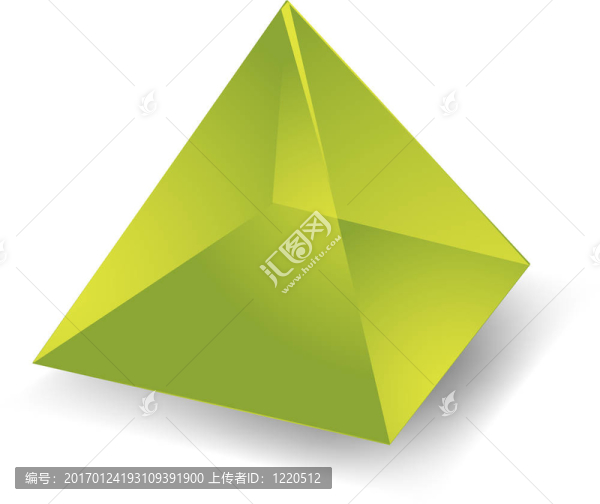 半透明的金字塔