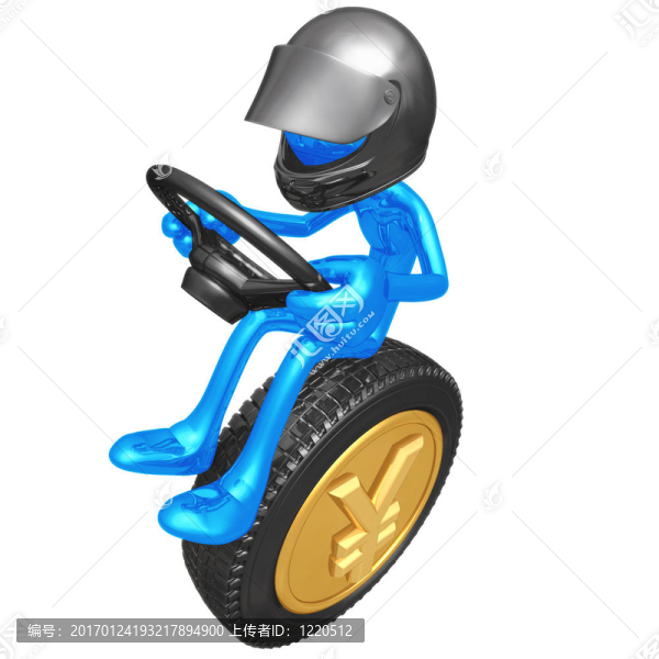 日元貨幣的賽車