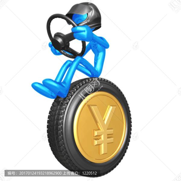 日元貨幣的賽車