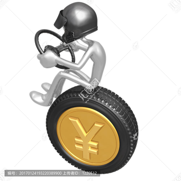 日元貨幣的賽車