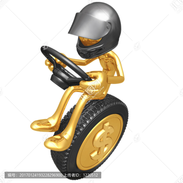 美元貨幣的賽車