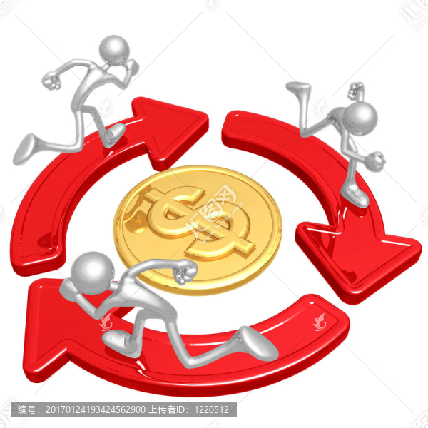 圍繞著一塊錢的硬幣