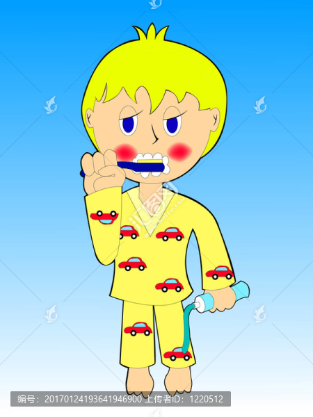 孩子刷牙