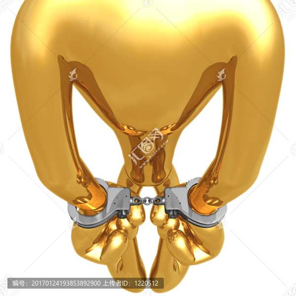 戴著手銬的囚犯