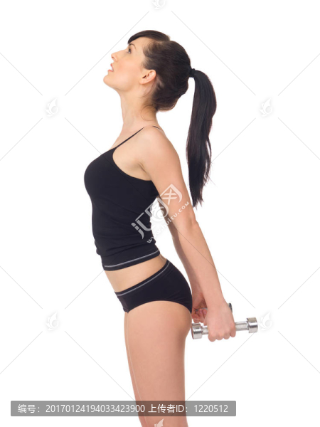 健身的女孩