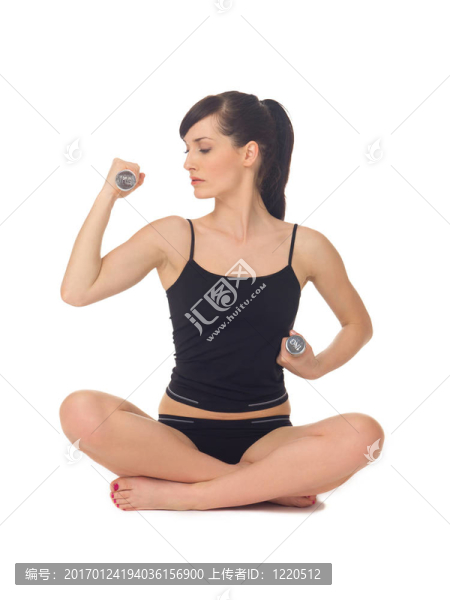 健身的女孩