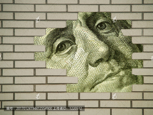 磚墻洞顯示錢細(xì)節(jié)