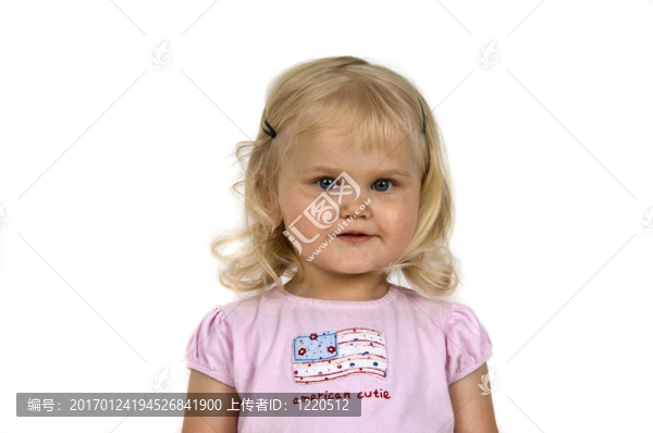 可愛的小女孩。