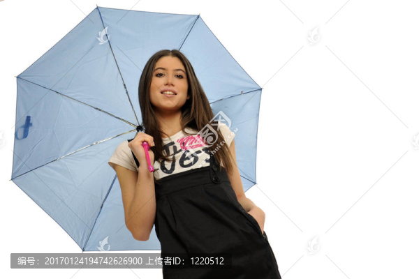 打著雨傘的女人