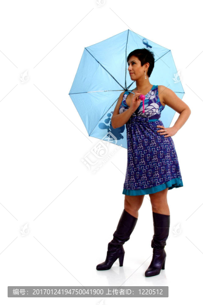打著雨傘的女人