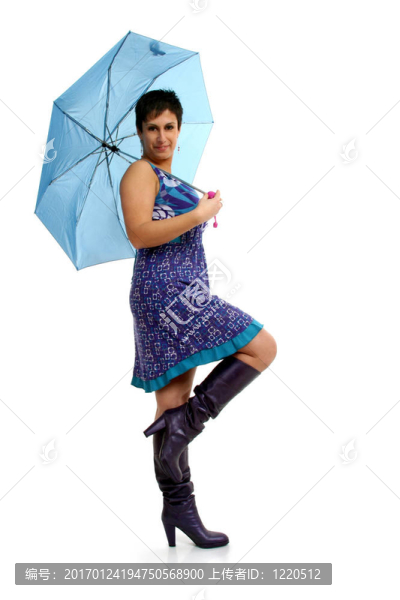 打著雨傘的女人