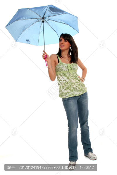 打著雨傘的女人