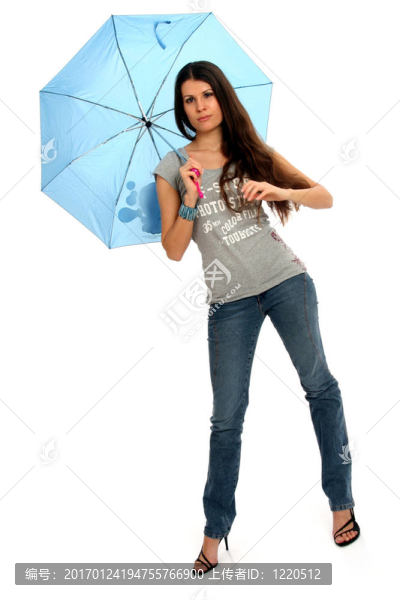 打著雨傘的女人
