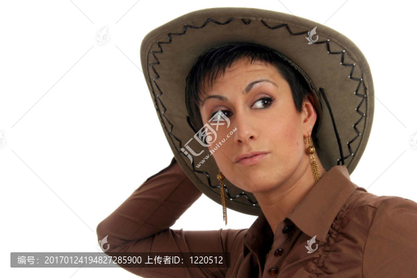 牛的女孩肖像