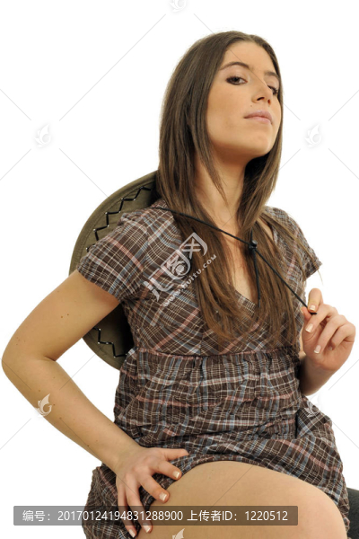 年輕的牌九的女孩