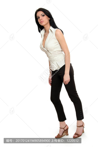 休閑的女士