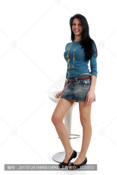 休閑的女士