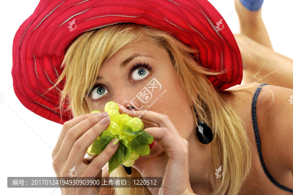 女人和葡萄