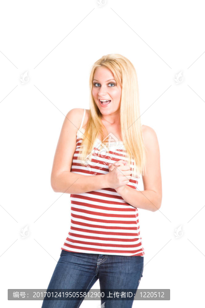 美麗的年輕白人女性