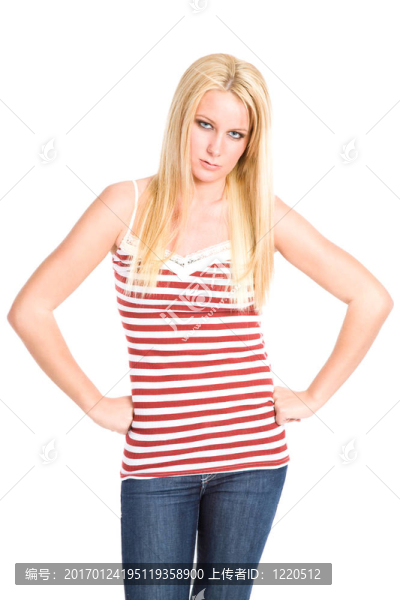 憤怒的白人女子