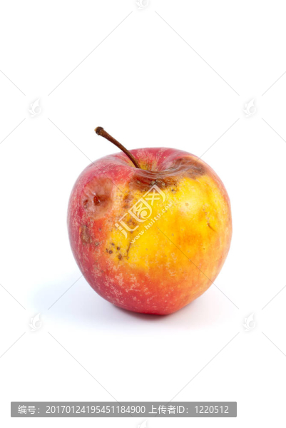 輕微腐爛的蘋果