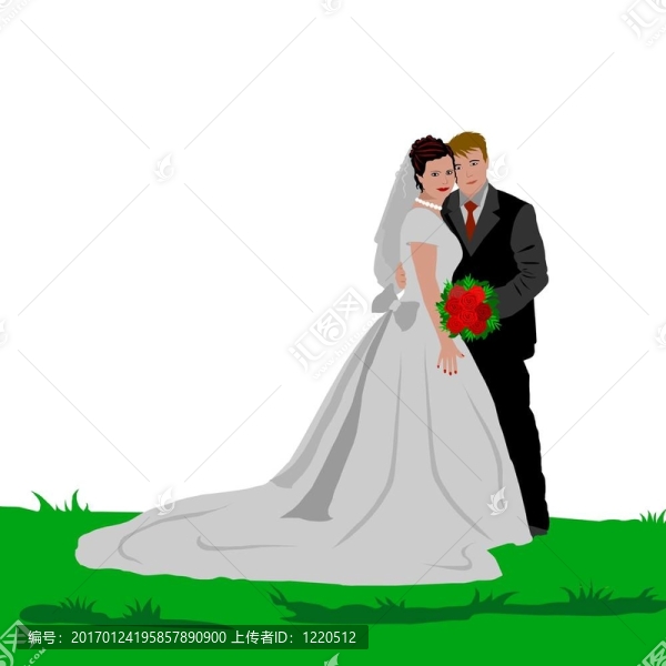 婚禮的夫婦