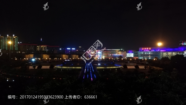 玉溪聶耳廣場夜景