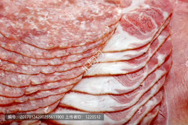 片意大利臘腸宏觀照片