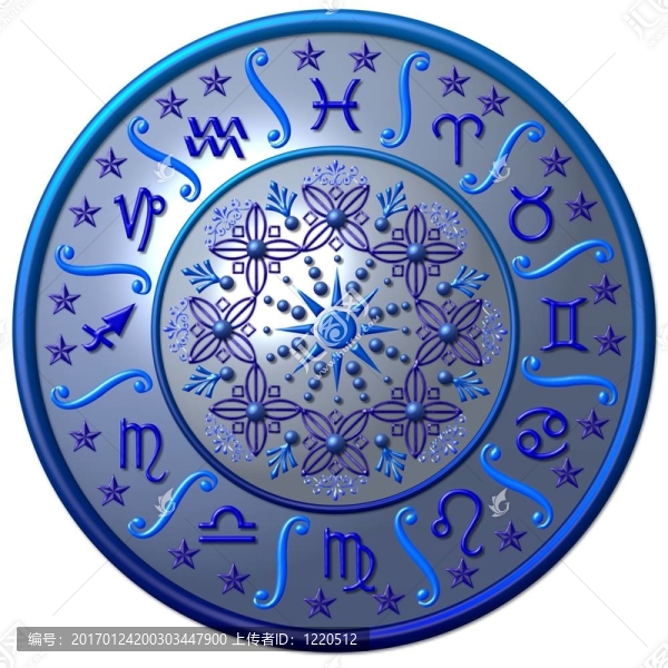 藍色的星座盤