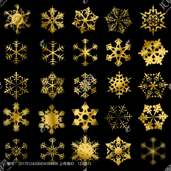 金色的雪花