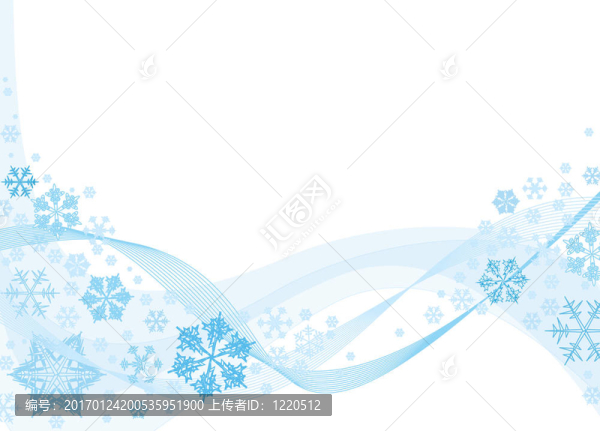 藍(lán)色雪花的圣誕背景