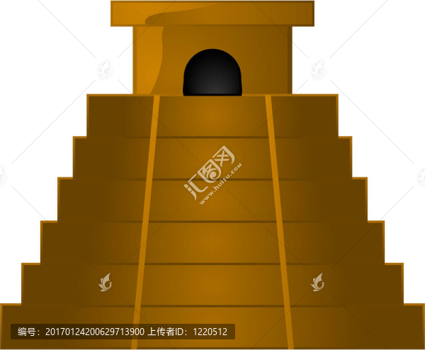 古老的金字塔廟