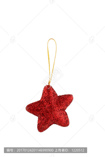 一個(gè)紅色的圣誕星