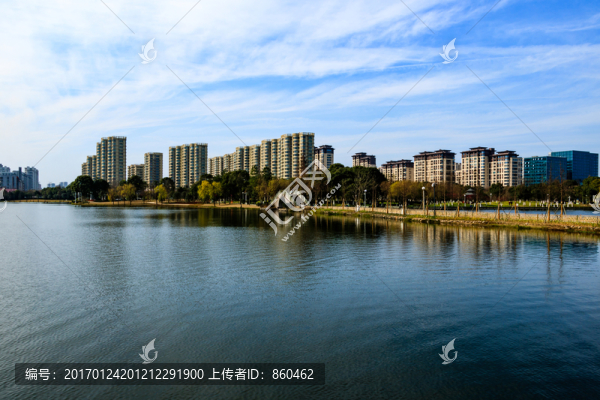 冬季日湖公園,湖泊,寧波日湖