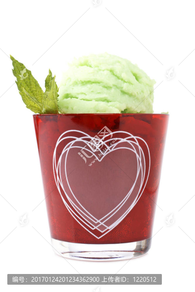 美味薄荷冰淇淋