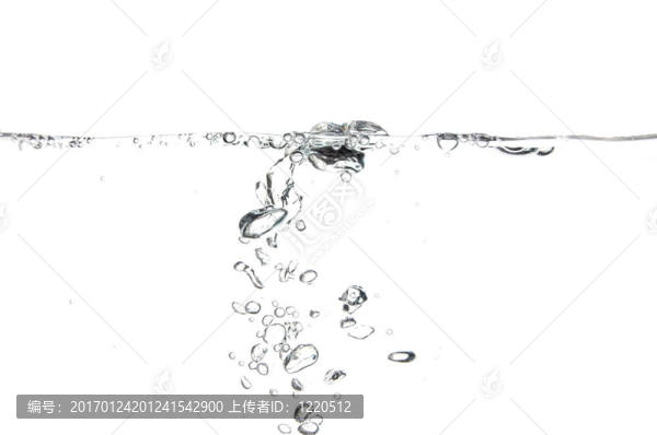 有氣泡的新鮮水