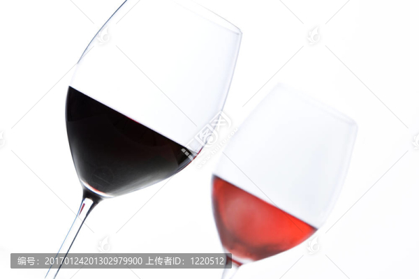 紅葡萄酒和玫瑰酒