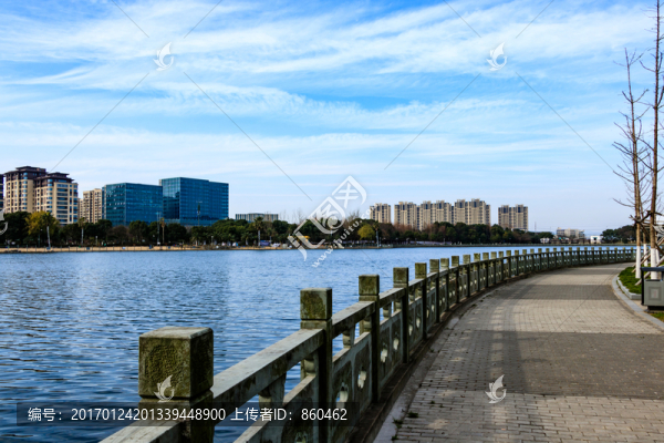 冬季日湖公園,湖泊,寧波日湖