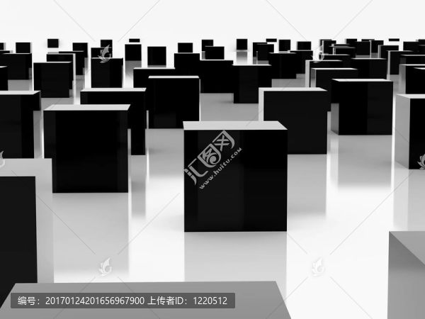 黑色的立方體