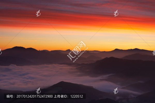 冬天的日出